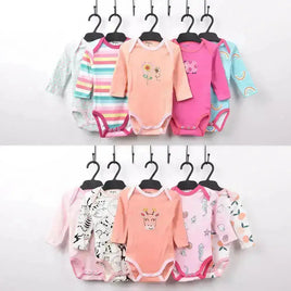 Redkite Baby Romper 5-Piece Pack Cotton Envelope Collar Long Sleeve Triangle Romper baby romper