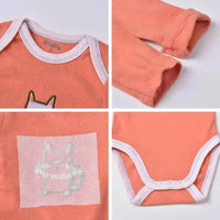 
              Redkite Baby Romper 5-Piece Pack Cotton Envelope Collar Long Sleeve Triangle Romper baby romper
            
