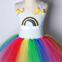 
              Children's Net Yarn Rainbow Show Princess Dress Tummytastic
            