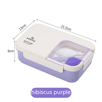 
              Square Compartment Lunch Lunch Box Canteen Plastic Lunch Box Microwaveable Heating Tummytastic
            