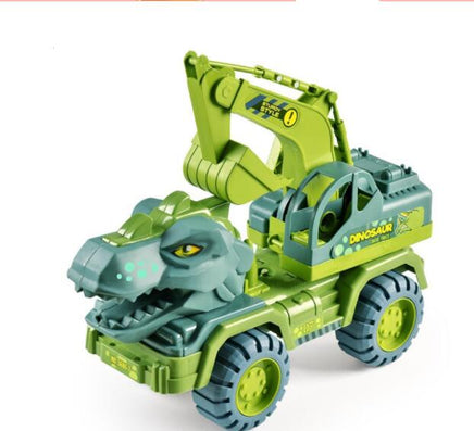 Children's Toy Car Dinosaur Engineering Vehicle Digging Transport Truck Tummytastic