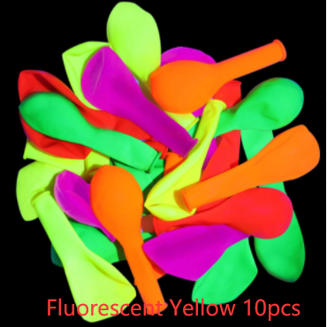 Candy Color Fluorescent Balloons Night Party Supplies Tummytastic