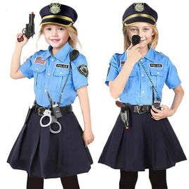 Halloween Costume Children Police Uniform