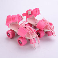
              Roller Skates Double Row Pulley Four-wheeled Children's Adjustable Roller Skates Roller Skates
            