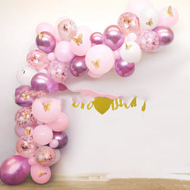Girl Butterfly Baby Party Decoration Balloon Supplies Tummytastic