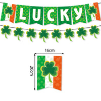 
              St. Patrick s Day Decorations Lucky Clover Hat Irish Shamrock Banner Cup Plate For happy St.Patricks Day Irish Party Tummytastic
            