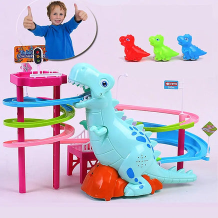 Brand New Electric Slide Railcar Track toy 3-6 years old Dinosaur Tummy Time